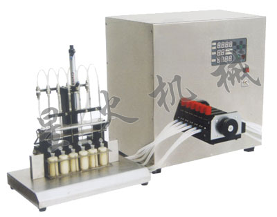 6頭半自動(dòng)液體食品灌裝機(jī)